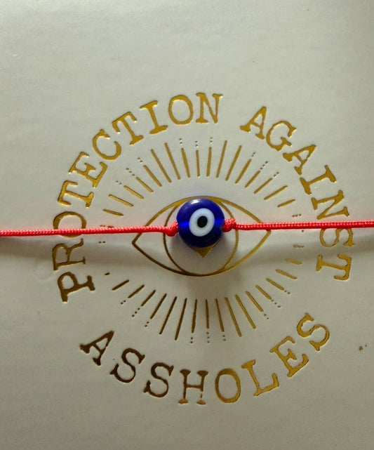 Evil Eye Red String Protection Against Assholes Bracelet