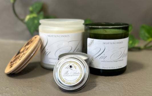 Velas no tóxicas hechas a mano con tabaco de cerezo