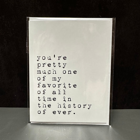 Favorite Person in History Greeting Card