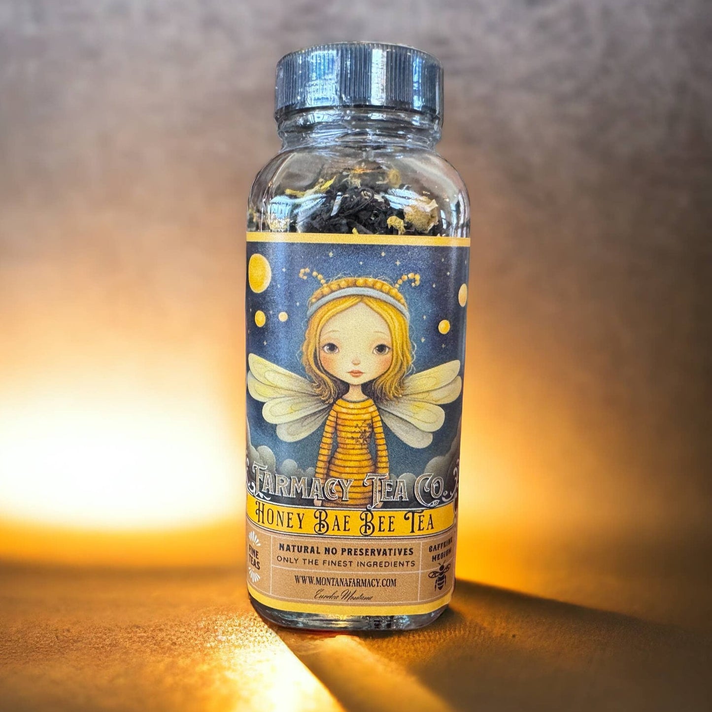 Honey Bae Bee Tea honey flavored black tea full of sunshine