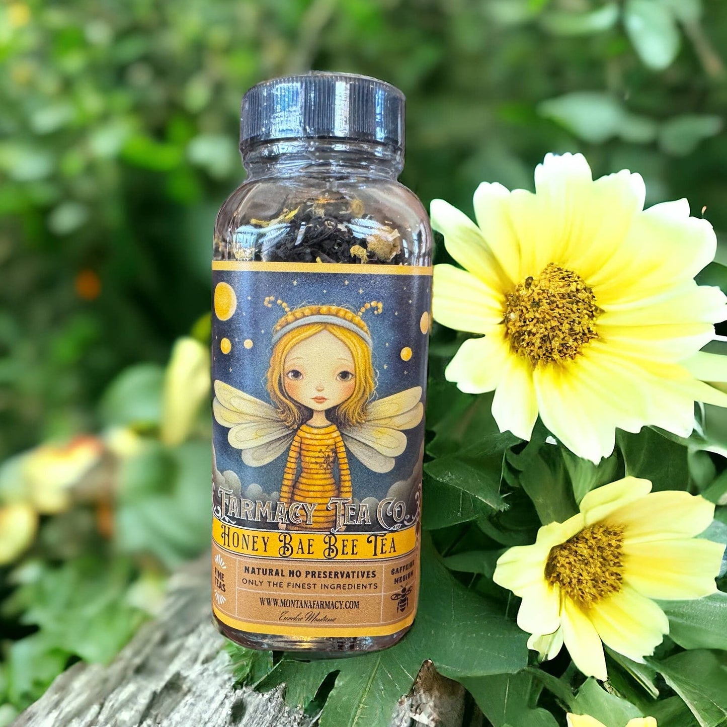 Honey Bae Bee Tea honey flavored black tea full of sunshine