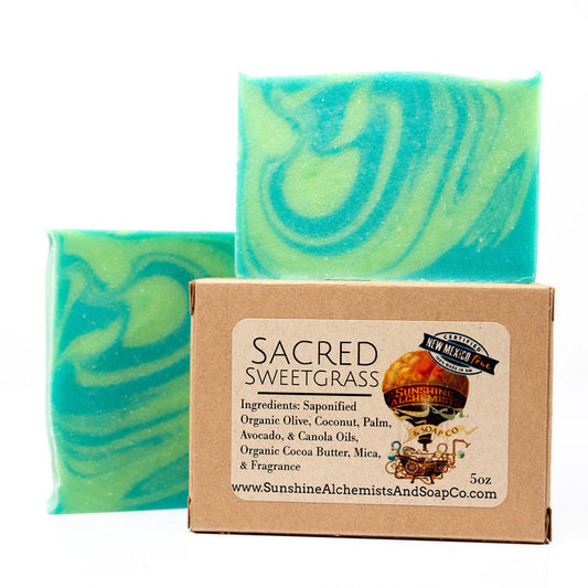 Sacred Sweetgrass Vegan Organic Handmade Soap - Sunshine Alchemists & Soap Co