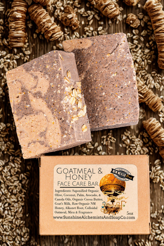 Goatmeal & Honey Facial Bar — gentle handmade soap for aging skin and 2-nonenal