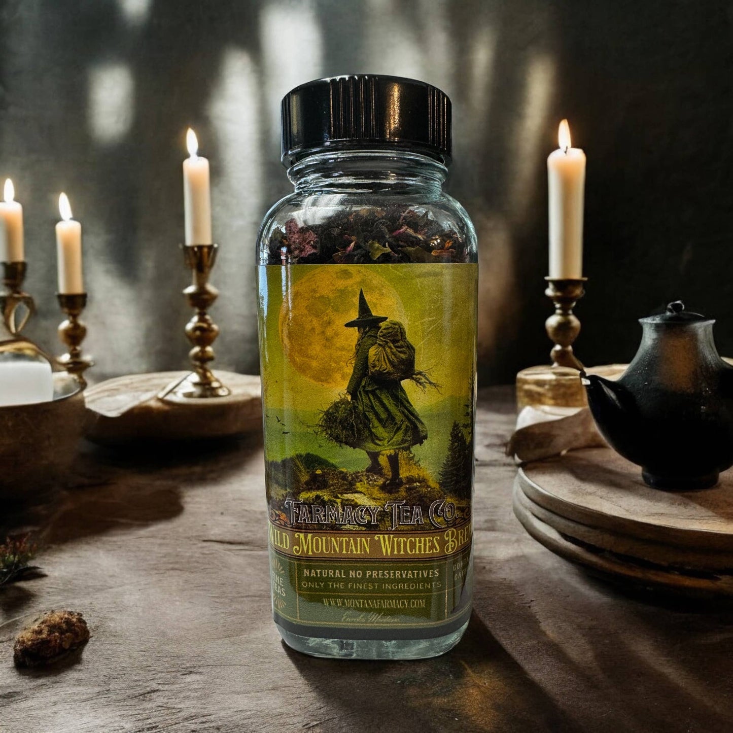 Té de las brujas de la montaña salvaje Dark Academia Cottage