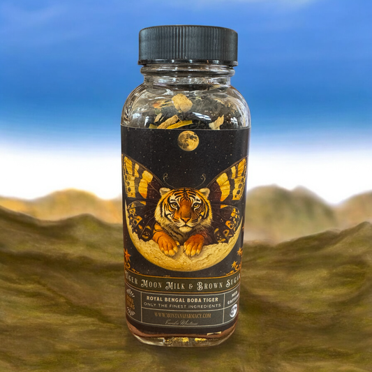 Royal Bengal Tiger Moon Milk & Brown Sugar Boba Tea