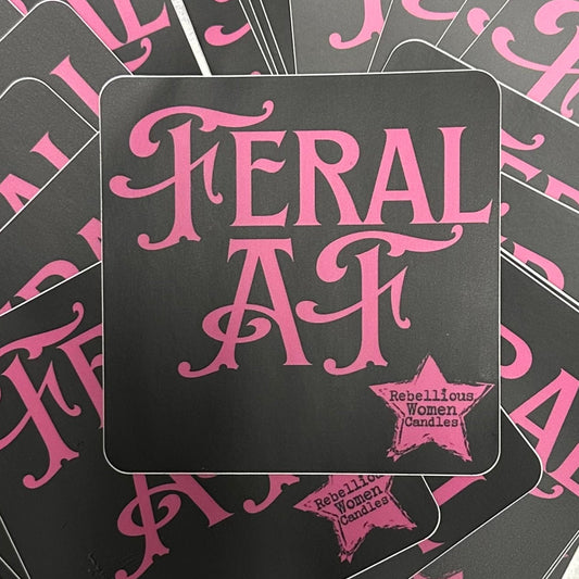 Feral AF sticker