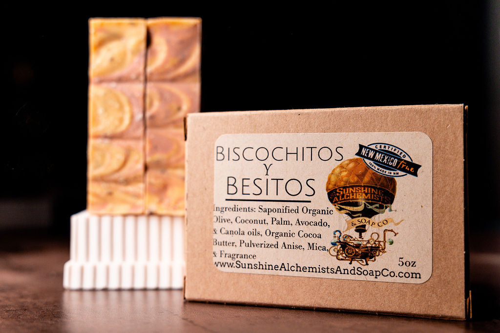 Biscochitos y Besitos Vegan Organic Handmade Soap - Sunshine Alchemists & Soap Co