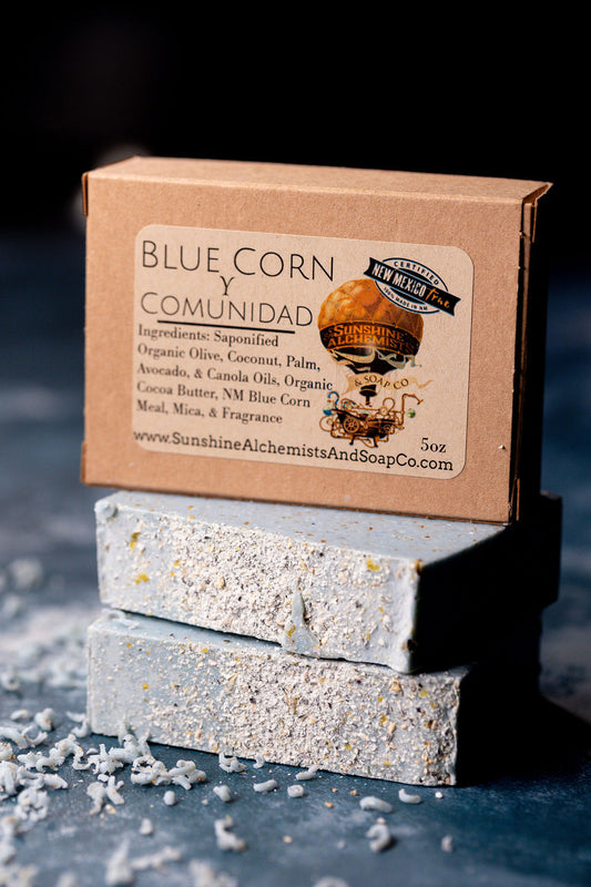 Blue Corn y Comunidad Vegan Organic Handmade Soap - Sunshine Alchemists & Soap Co