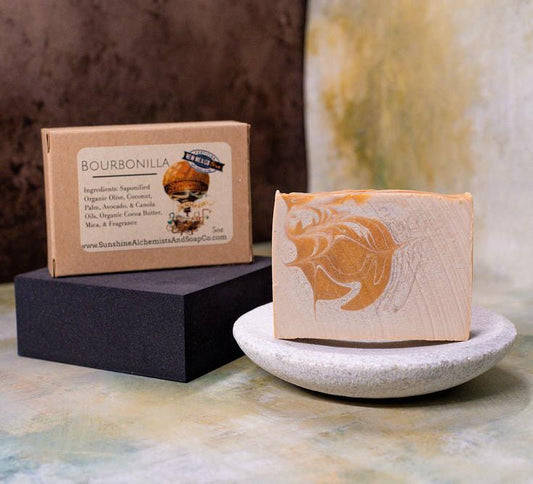 Bourbonilla Vegan Organic Handmade Soap - Sunshine Alchemists & Soap Co