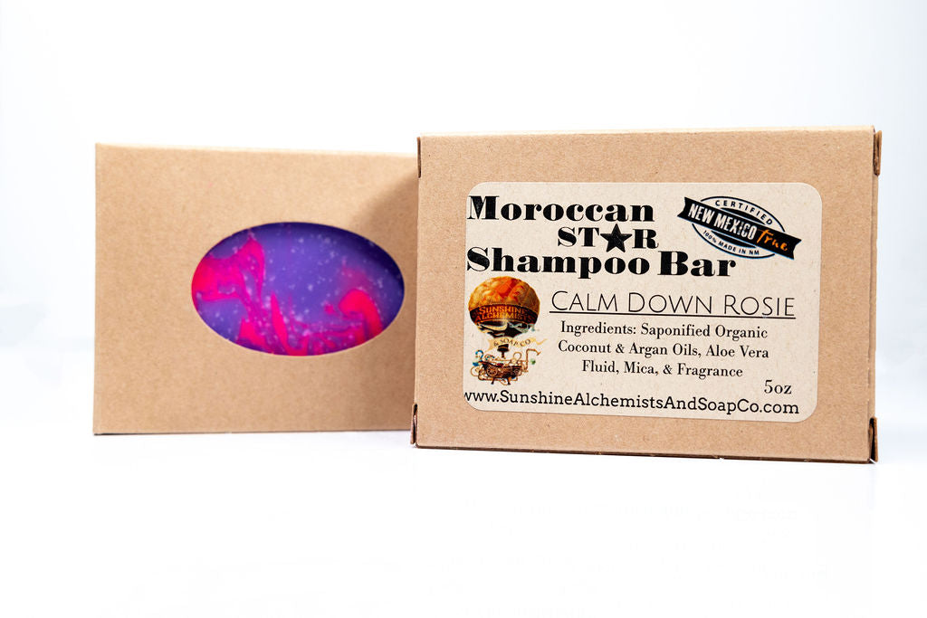 Calm Down Rosie Handmade Organic Conditioning Shampoo Bar - Sunshine Alchemists & Soap Co