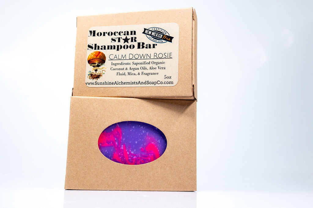 Calm Down Rosie Handmade Organic Conditioning Shampoo Bar - Sunshine Alchemists & Soap Co