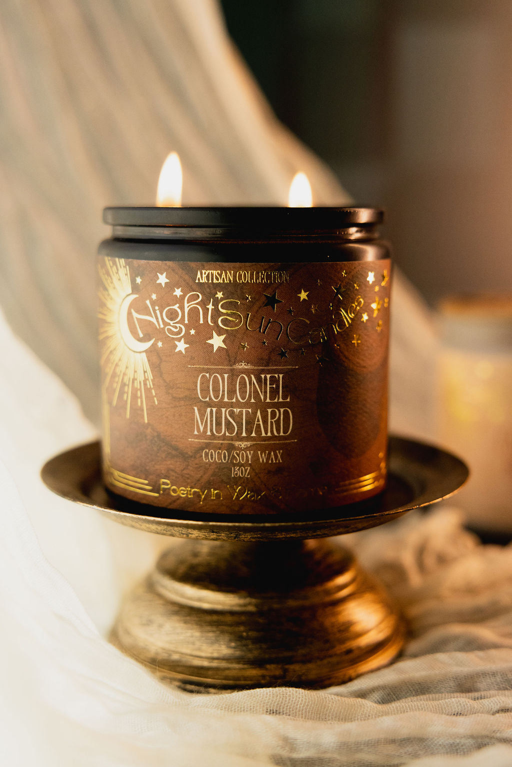 Colonel Mustard Handmade Non Toxic Candles - Sunshine Alchemists & Soap Co