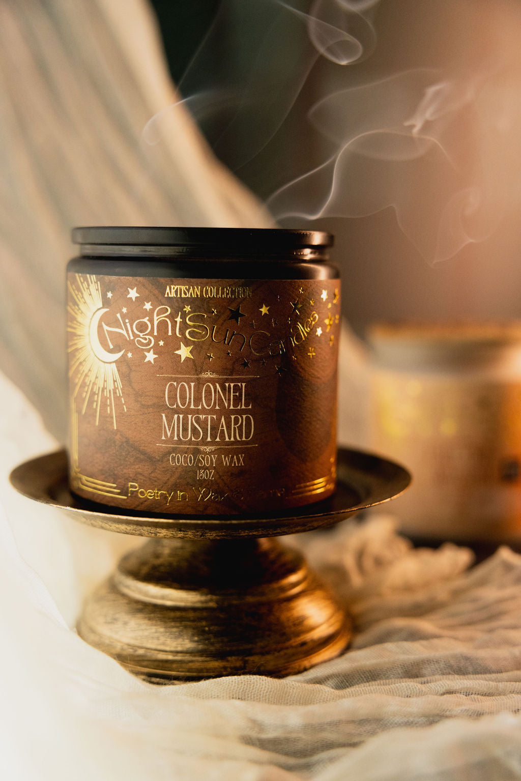 Colonel Mustard Handmade Non Toxic Candles - Sunshine Alchemists & Soap Co