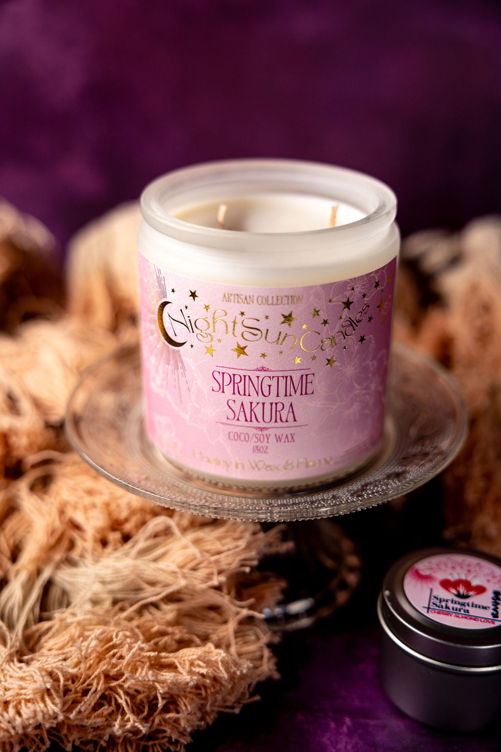 Springtime Sakura Handmade Non Toxic Candles - Sunshine Alchemists & Soap Co