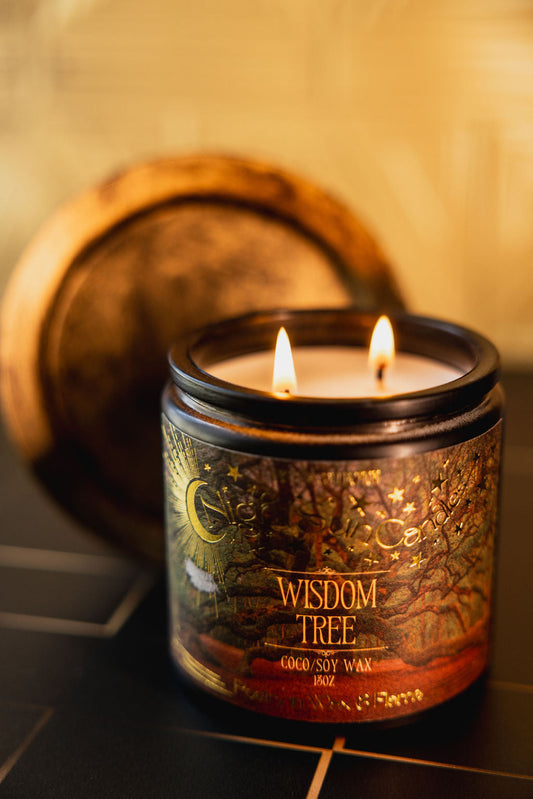 Wisdom Tree Handmade Non Toxic Candles - Sunshine Alchemists & Soap Co