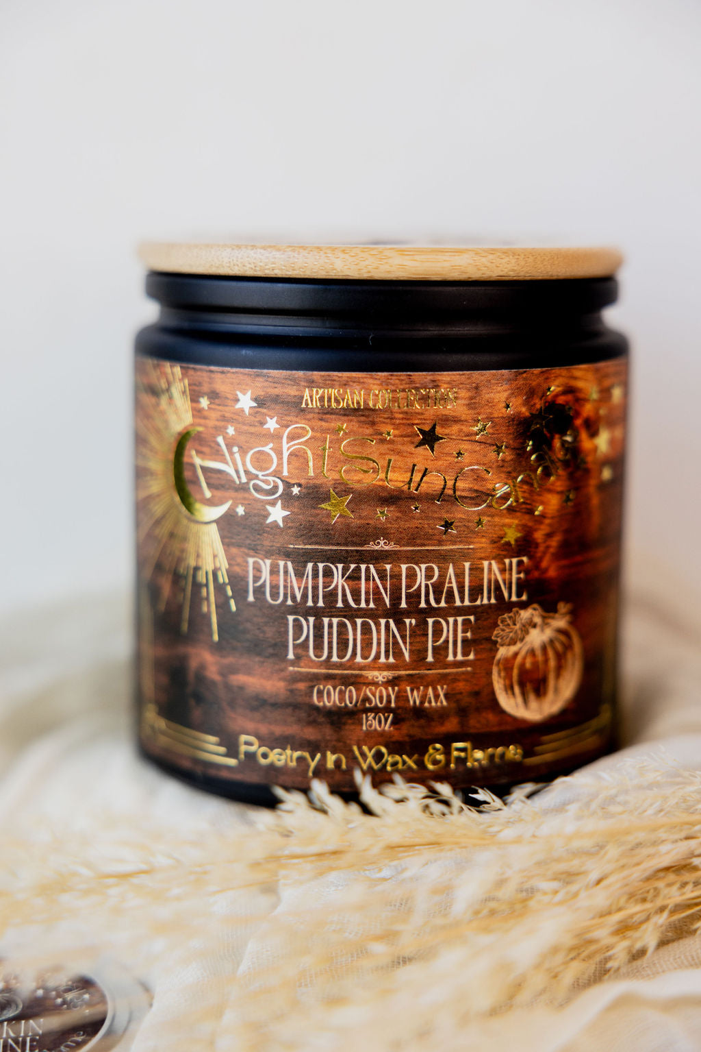 Pumpkin Praline Puddin' Pie Handmade Non Toxic Candles - Sunshine Alchemists & Soap Co