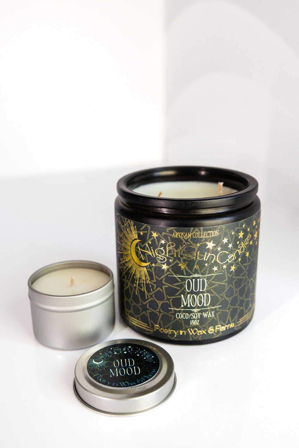 Oud Mood Handmade Non Toxic Candles - Sunshine Alchemists & Soap Co