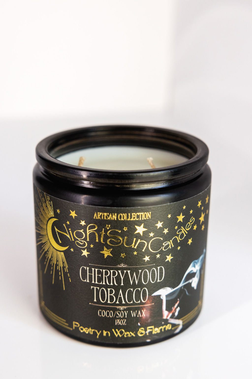 Cherrywood Tobacco Handmade Non Toxic Candles - Sunshine Alchemists & Soap Co