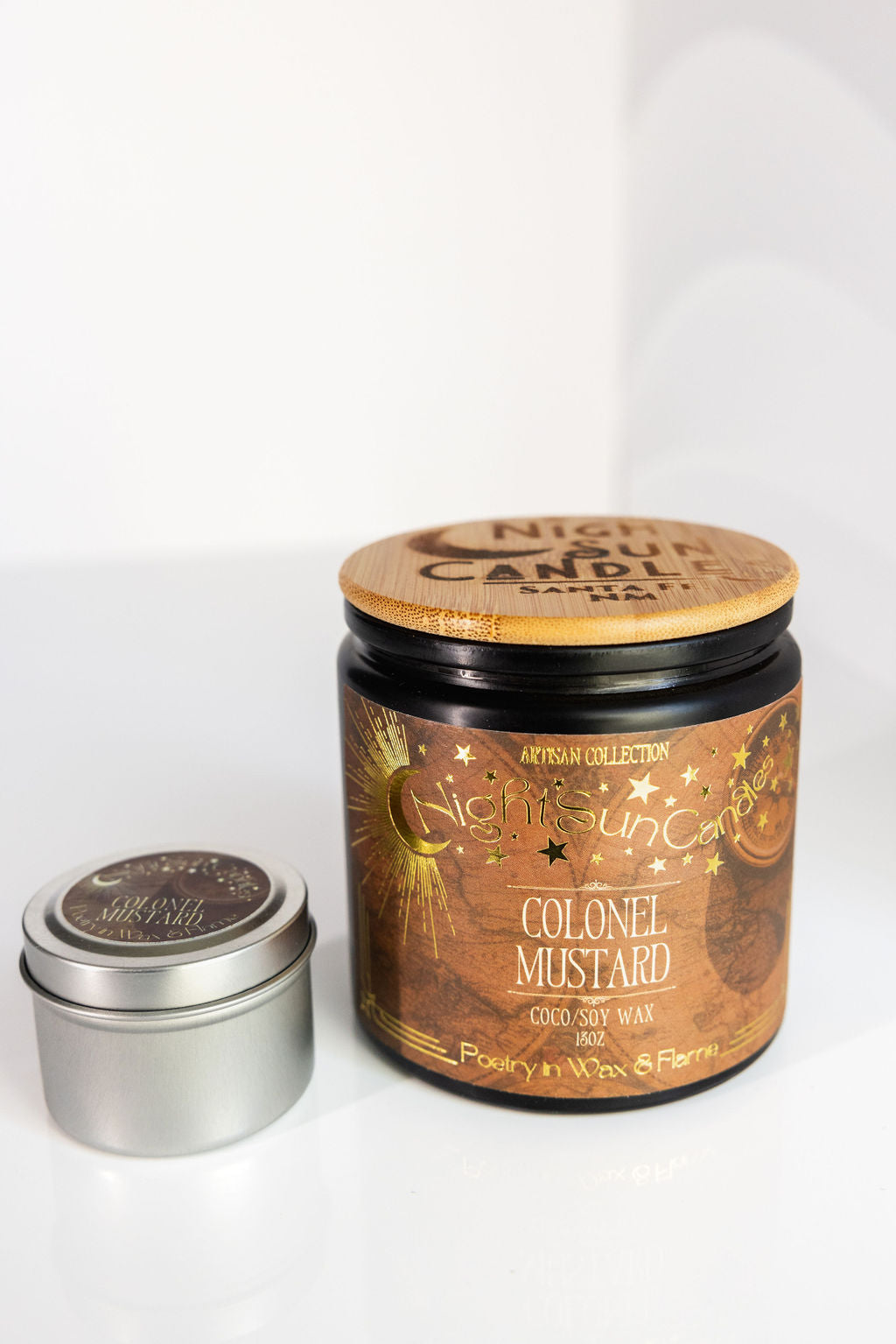 Colonel Mustard Handmade Non Toxic Candles - Sunshine Alchemists & Soap Co