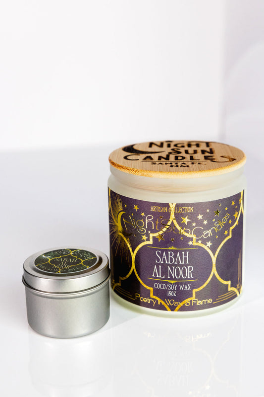 Sabah Al Noor Handmade Non Toxic Candles - Sunshine Alchemists & Soap Co