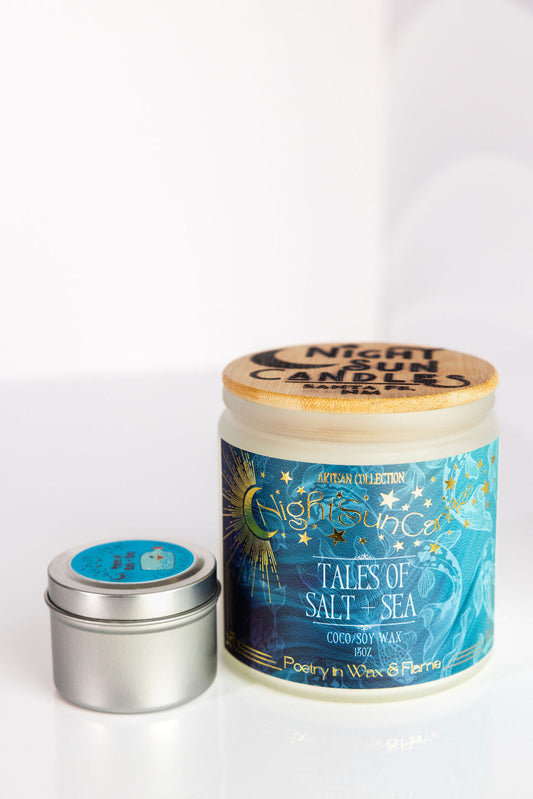 Tales of Salt + Sea Handmade Non Toxic Candles - Sunshine Alchemists & Soap Co