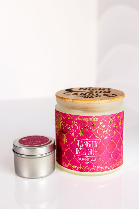 Tangier Intrigue Handmade Non Toxic Candles - Sunshine Alchemists & Soap Co