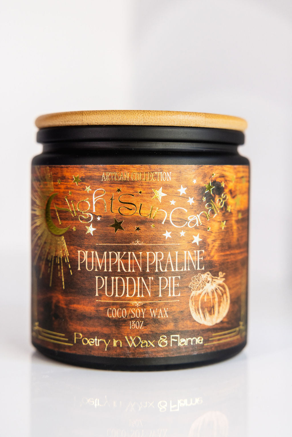 Pumpkin Praline Puddin' Pie Handmade Non Toxic Candles - Sunshine Alchemists & Soap Co