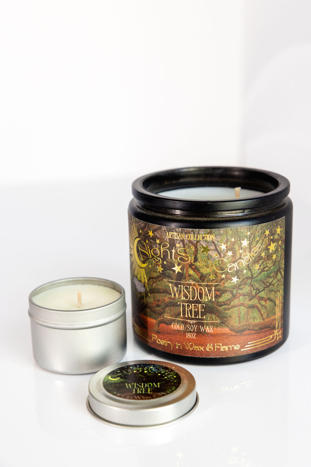 Wisdom Tree Handmade Non Toxic Candles - Sunshine Alchemists & Soap Co