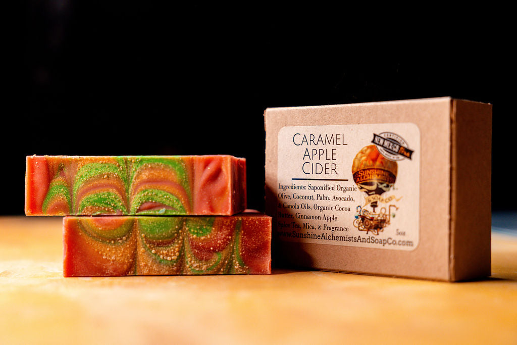 Caramel Apple Cider Vegan Organic Handmade Soap - Sunshine Alchemists & Soap Co