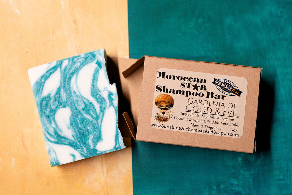 Gardenia of Good & Evil Handmade Organic Conditioning Shampoo Bar - Sunshine Alchemists & Soap Co