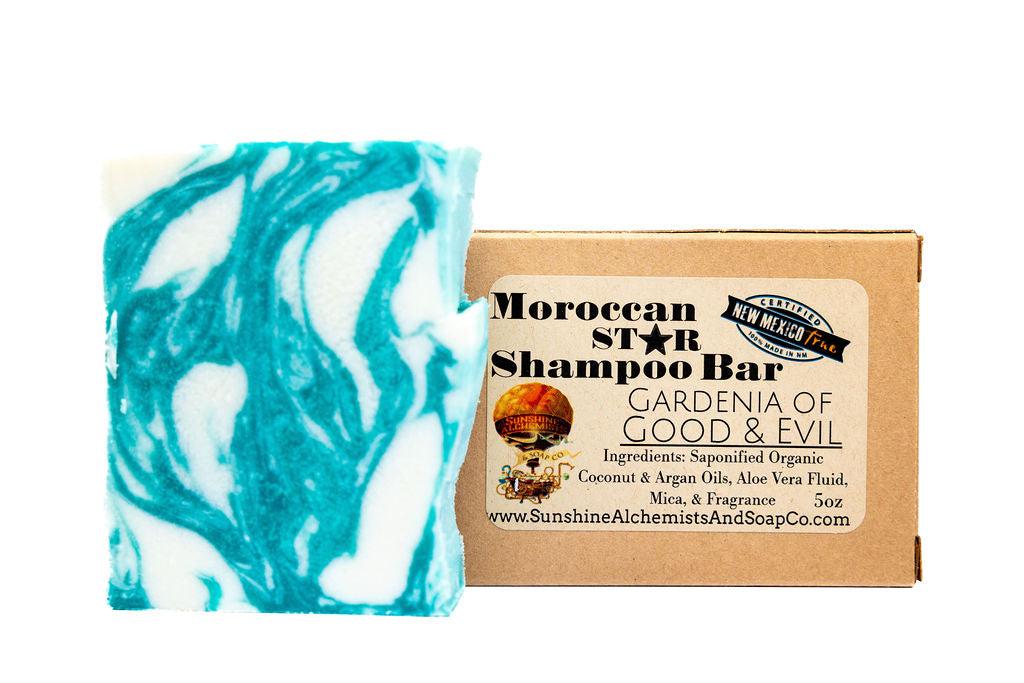 Gardenia of Good & Evil Handmade Organic Conditioning Shampoo Bar - Sunshine Alchemists & Soap Co