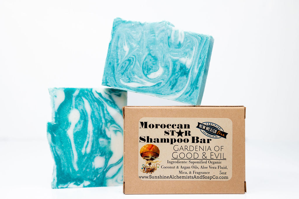 Gardenia of Good & Evil Handmade Organic Conditioning Shampoo Bar - Sunshine Alchemists & Soap Co