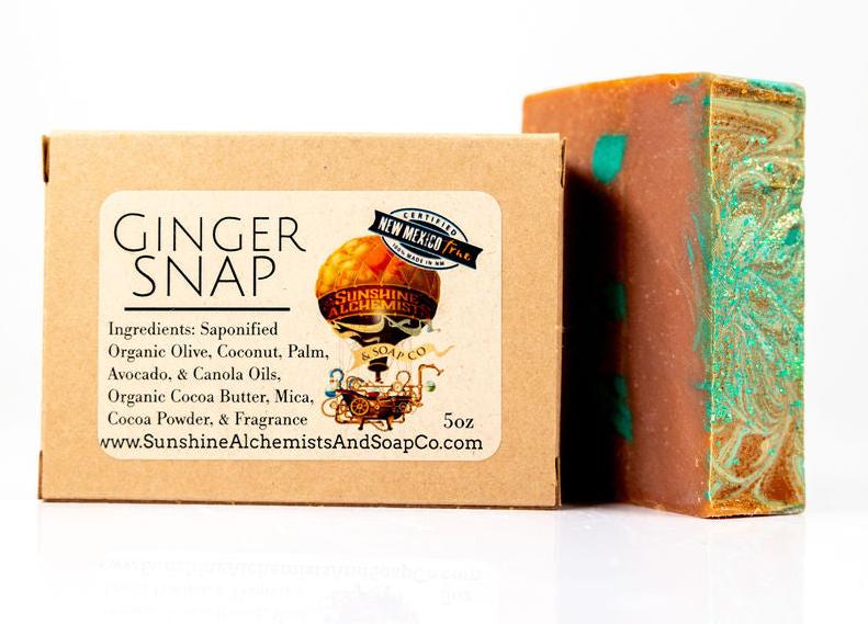 Ginger SNAP Vegan Organic Handmade Soap - Sunshine Alchemists & Soap Co