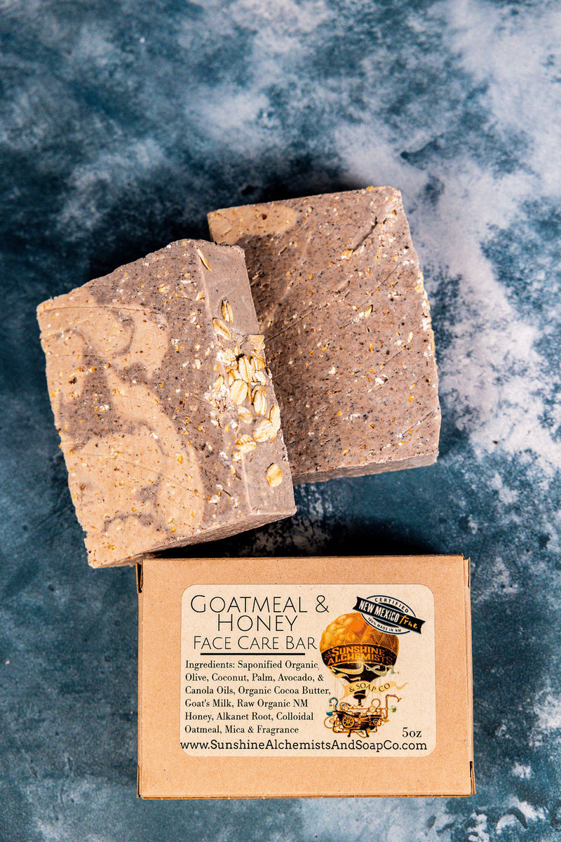 Goatmeal & Honey Handmade Soap For Face - Sunshine Alchemists & Soap Co