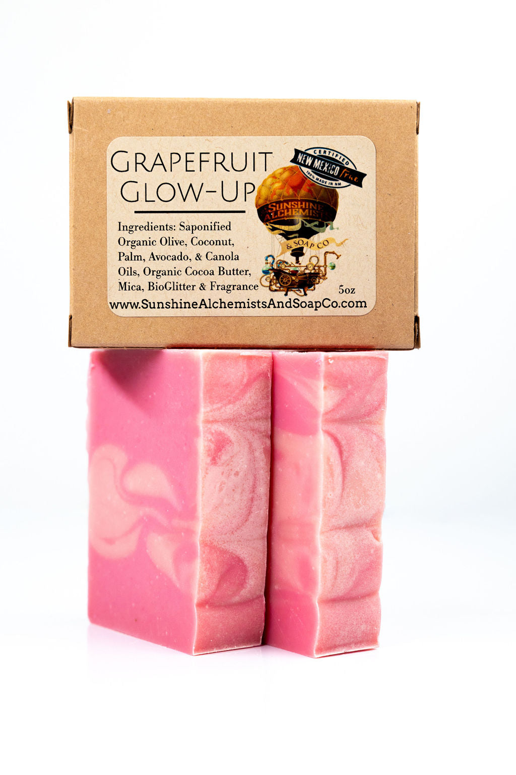 Grapefruit Glow-Up Vegan Organic Handmade Soap - Sunshine Alchemists & Soap Co