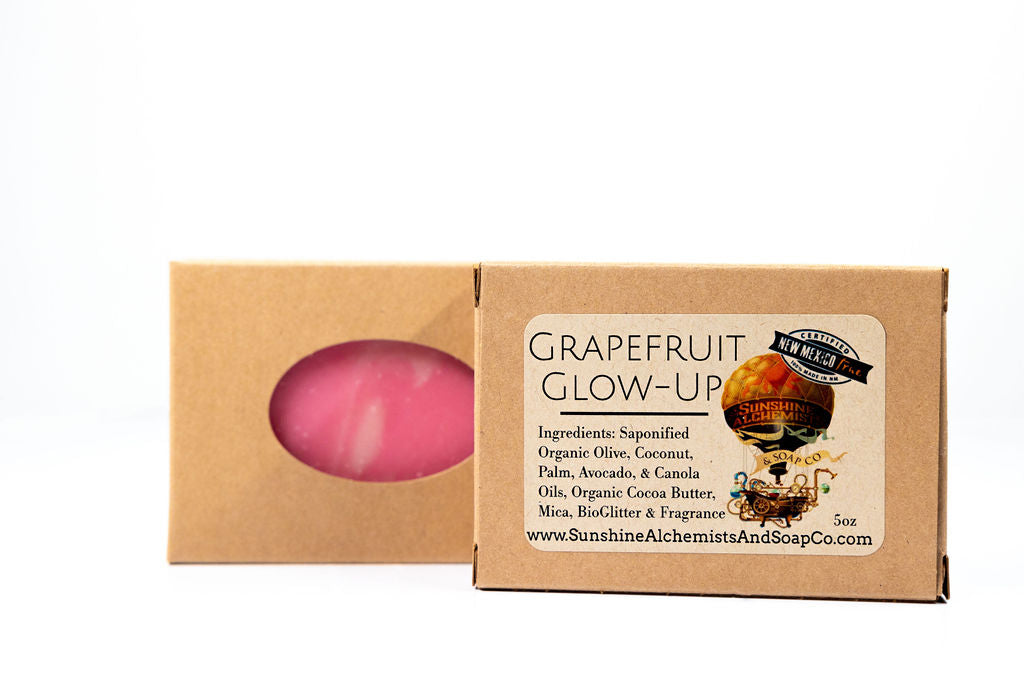 Grapefruit Glow-Up Vegan Organic Handmade Soap - Sunshine Alchemists & Soap Co