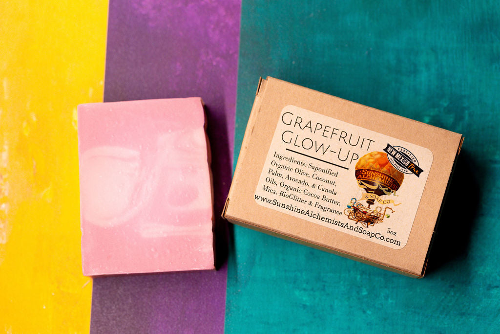 Grapefruit Glow-Up Vegan Organic Handmade Soap - Sunshine Alchemists & Soap Co