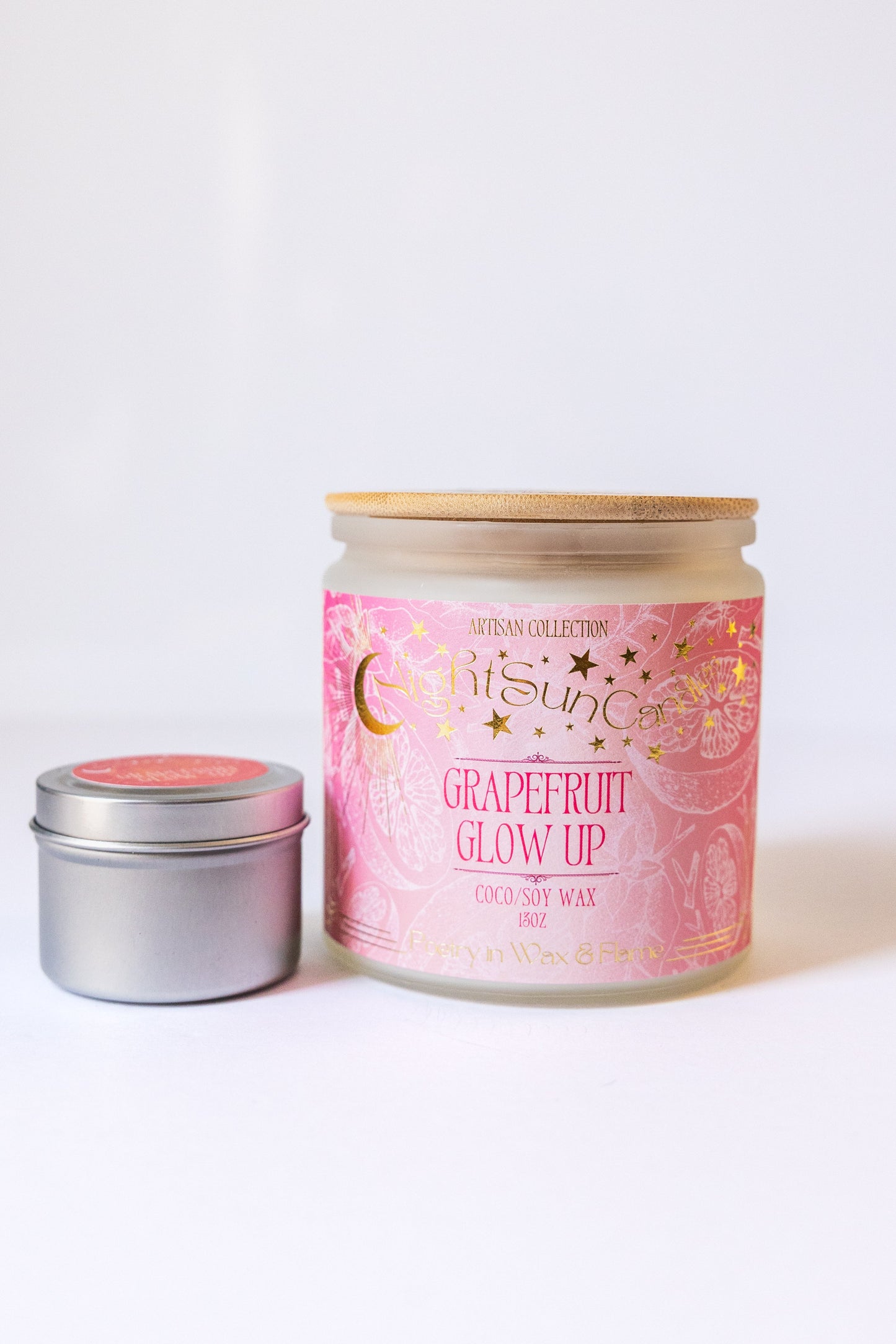 Grapefruit Glow-Up Handmade Non Toxic Candles - Sunshine Alchemists & Soap Co