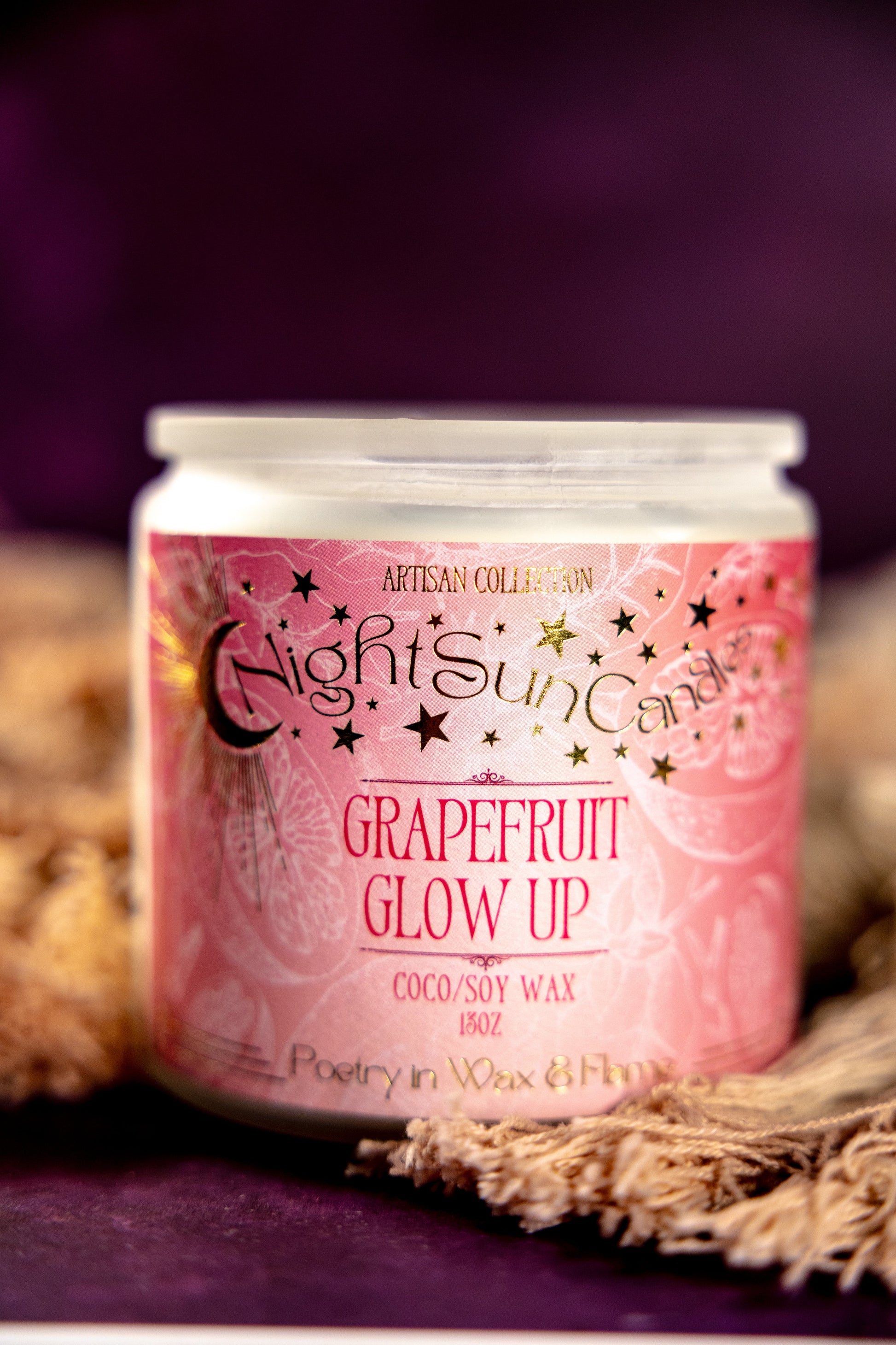 Grapefruit Glow-Up Handmade Non Toxic Candles - Sunshine Alchemists & Soap Co