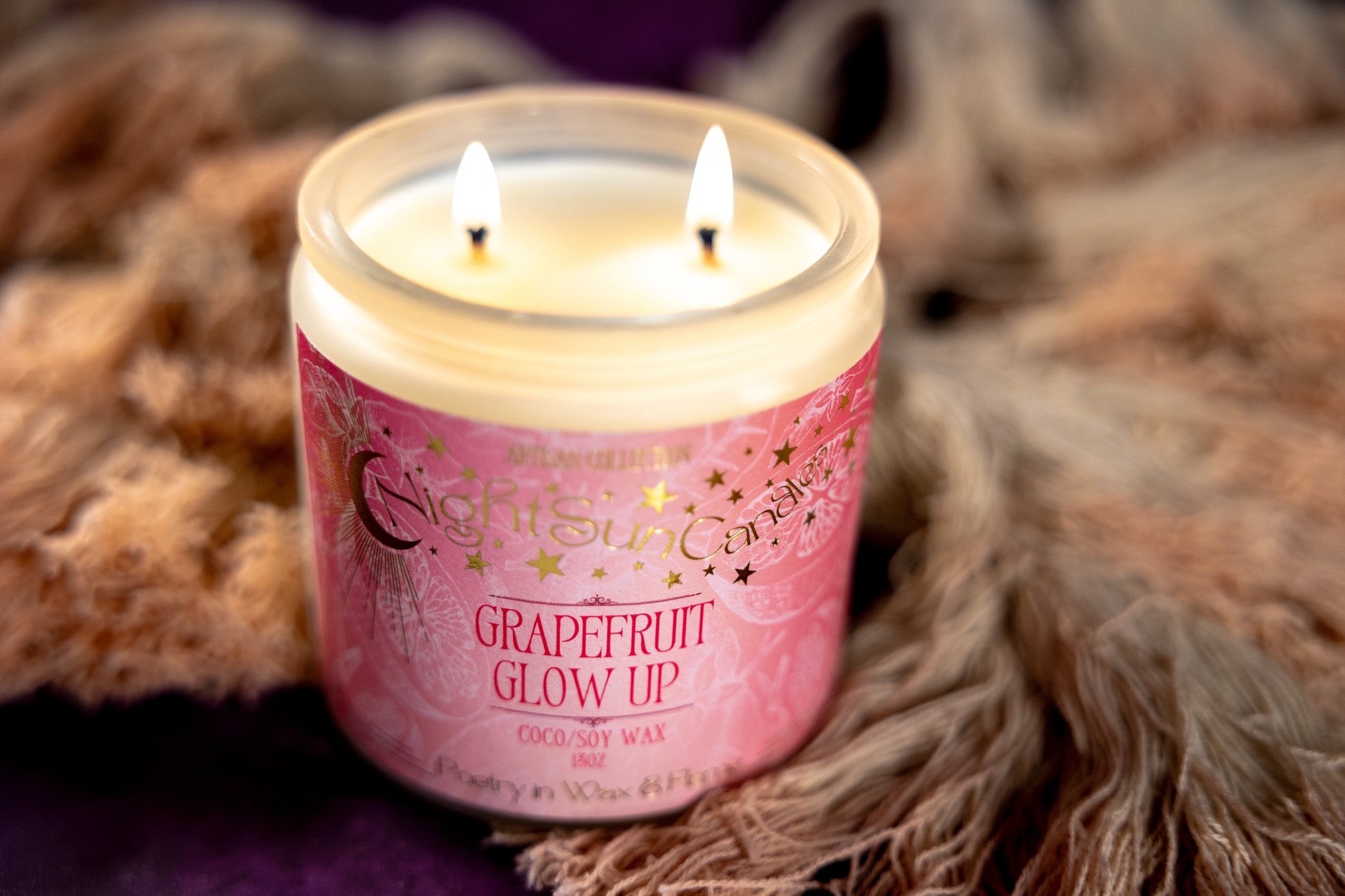 Grapefruit Glow-Up Handmade Non Toxic Candles - Sunshine Alchemists & Soap Co