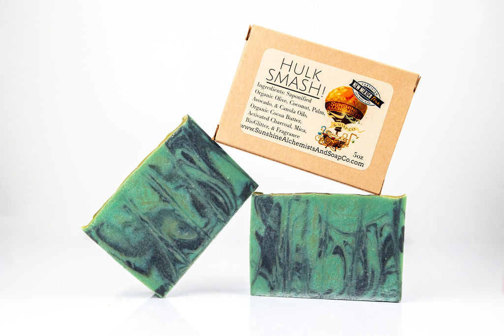 Hulk Smash Vegan Organic Handmade Soap - Sunshine Alchemists & Soap Co