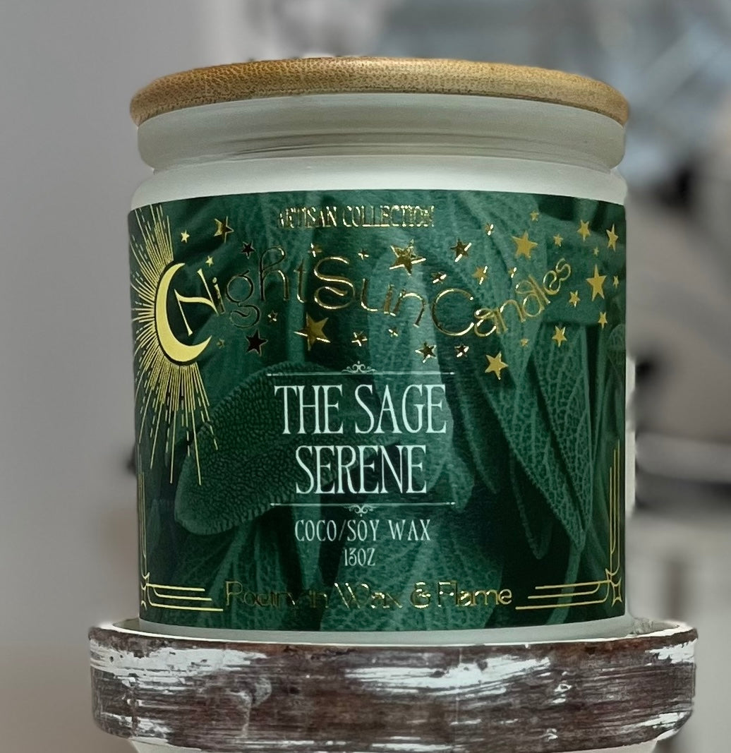 The Sage Serene Handmade Non Toxic Candles - Sunshine Alchemists & Soap Co