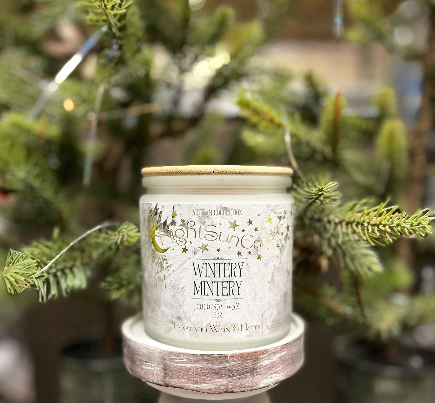 Wintery Mintery Handmade Non Toxic Candles - Sunshine Alchemists & Soap Co