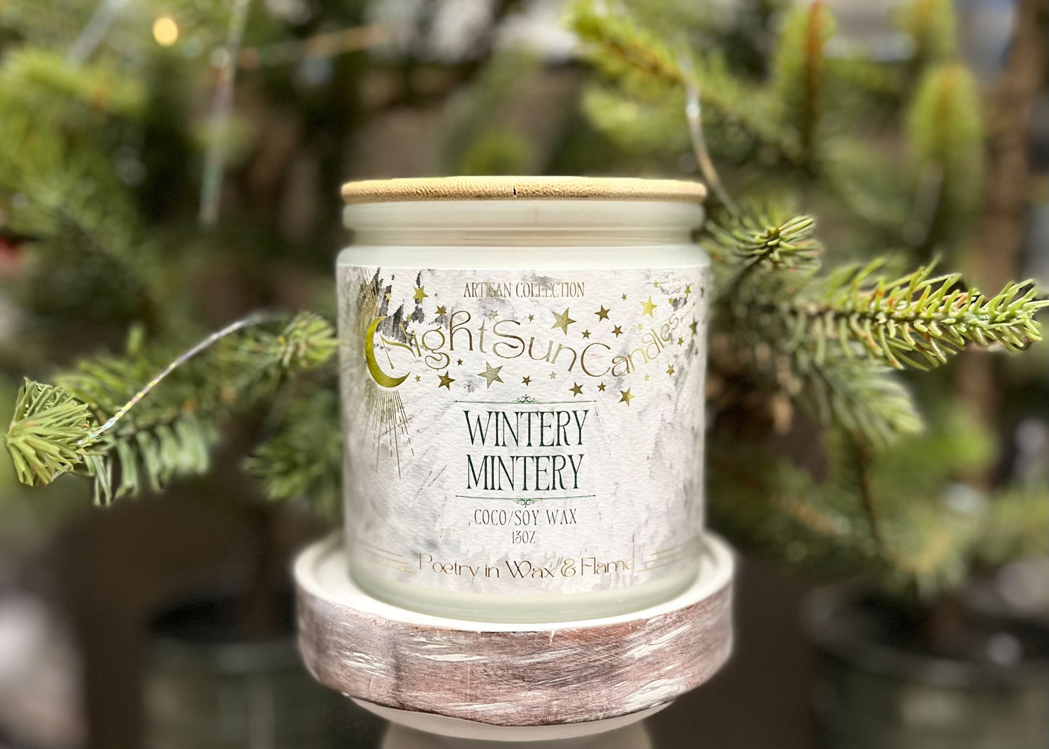 Wintery Mintery Handmade Non Toxic Candles - Sunshine Alchemists & Soap Co
