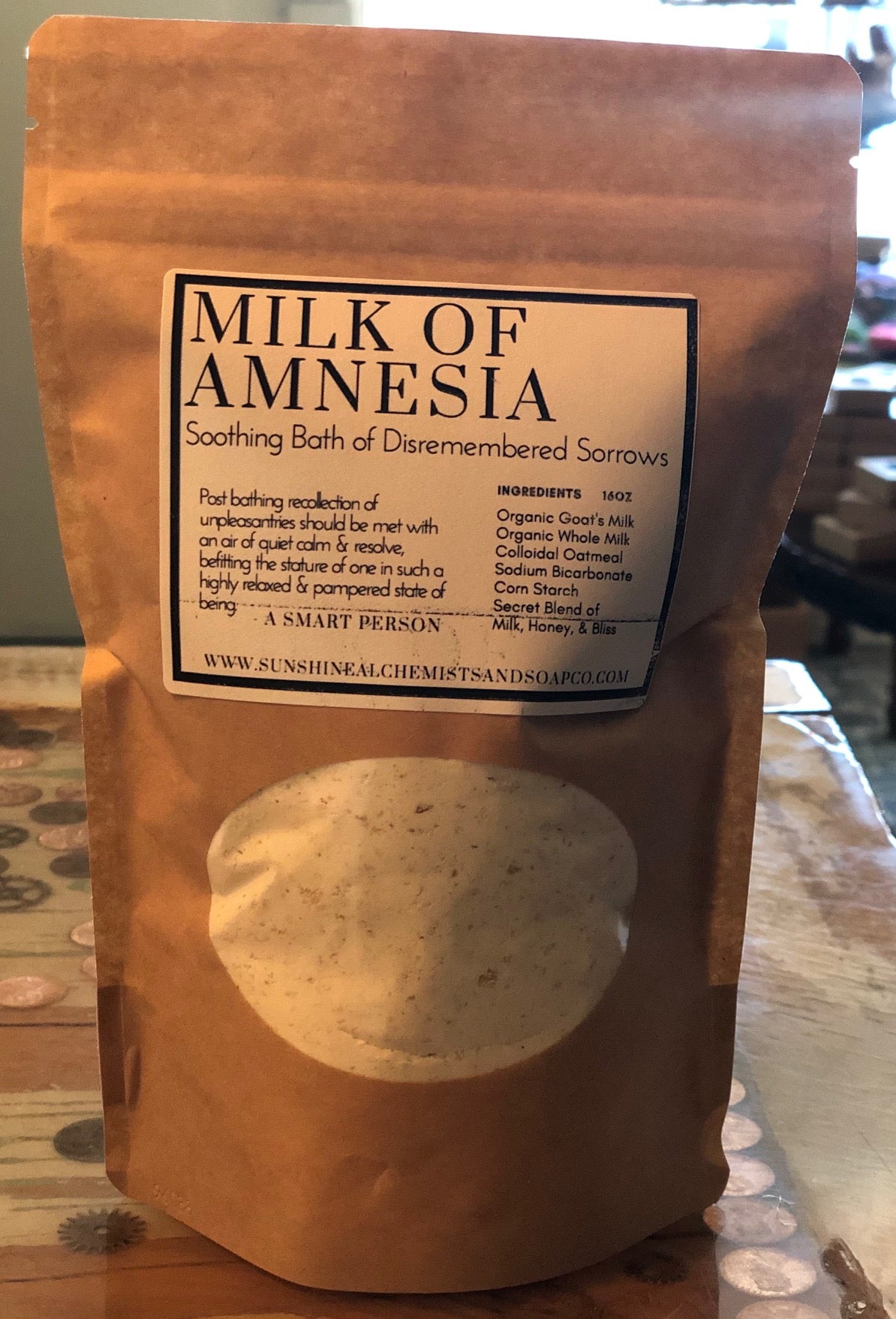 Milk of Amnesia Organic Milk Bath - Sunshine Alchemists & Soap Co