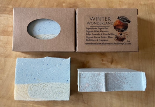 Winter Wonderland Vegan Organic Handmade Soap - Sunshine Alchemists & Soap Co