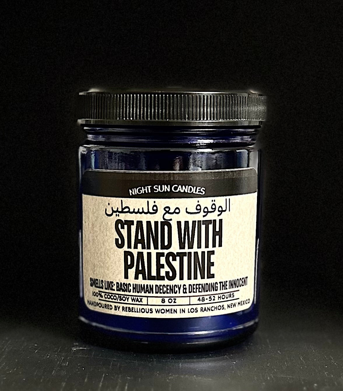 Stand With Palestine Candle