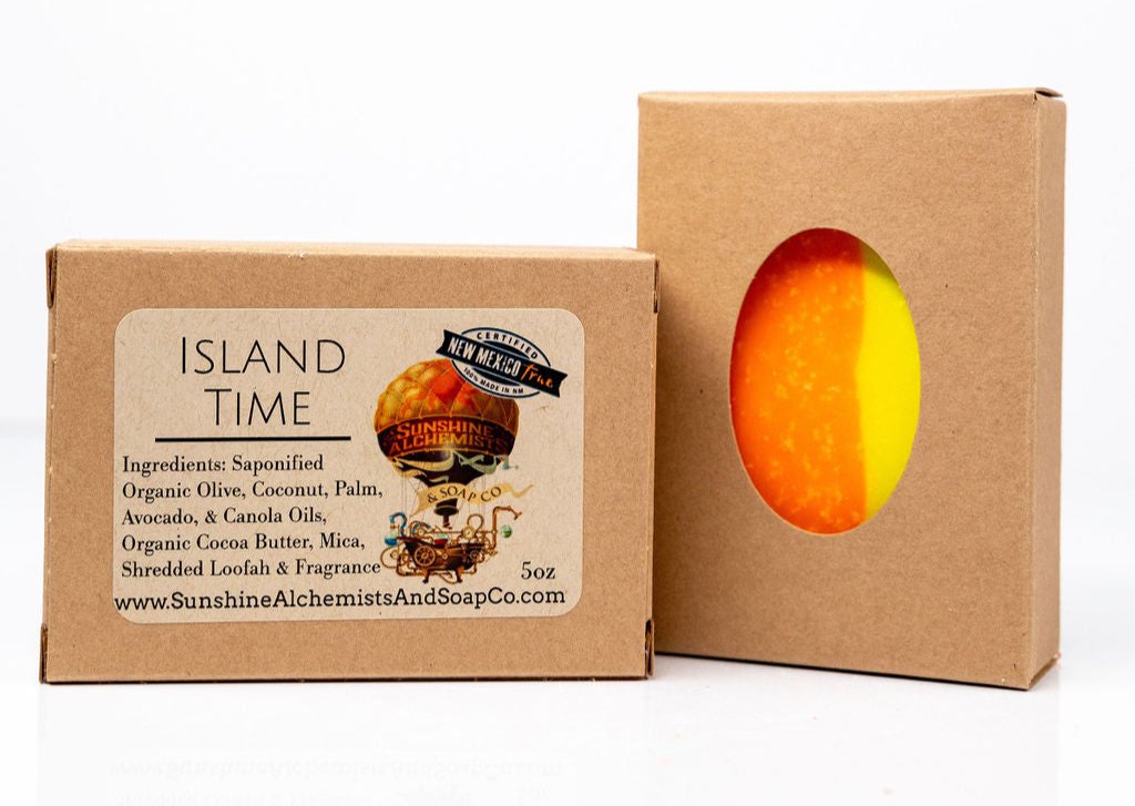 Island Time Vegan Organic Handmade Soap - Sunshine Alchemists & Soap Co