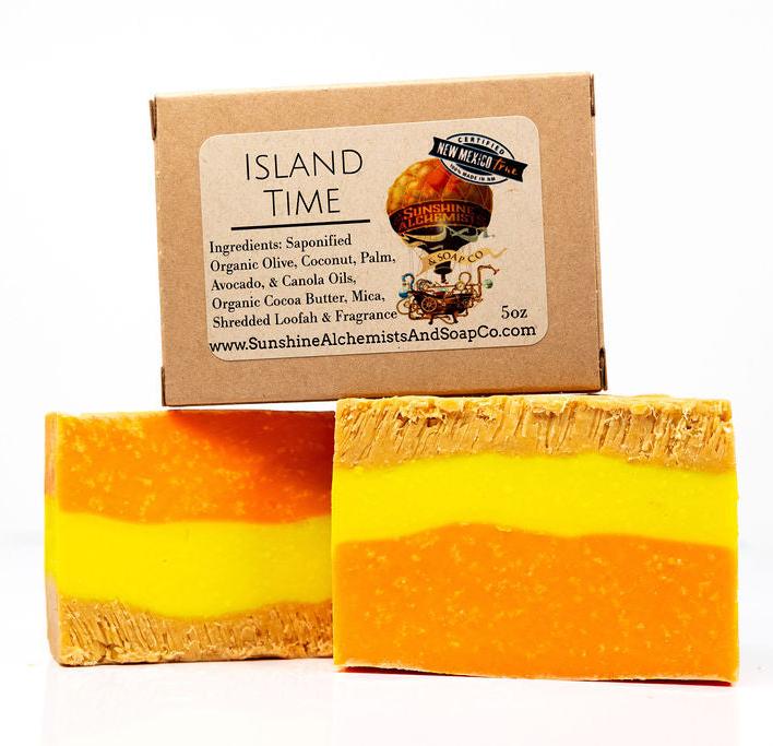 Island Time Vegan Organic Handmade Soap - Sunshine Alchemists & Soap Co