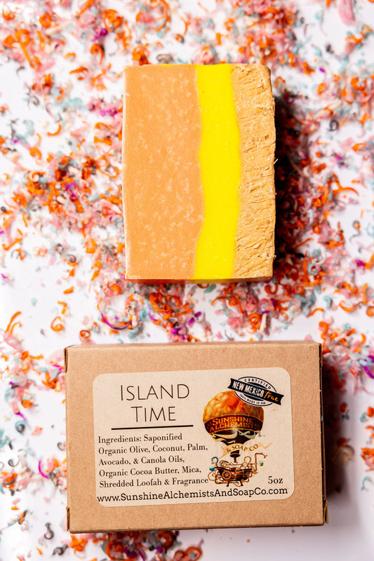 Island Time Vegan Organic Handmade Soap - Sunshine Alchemists & Soap Co